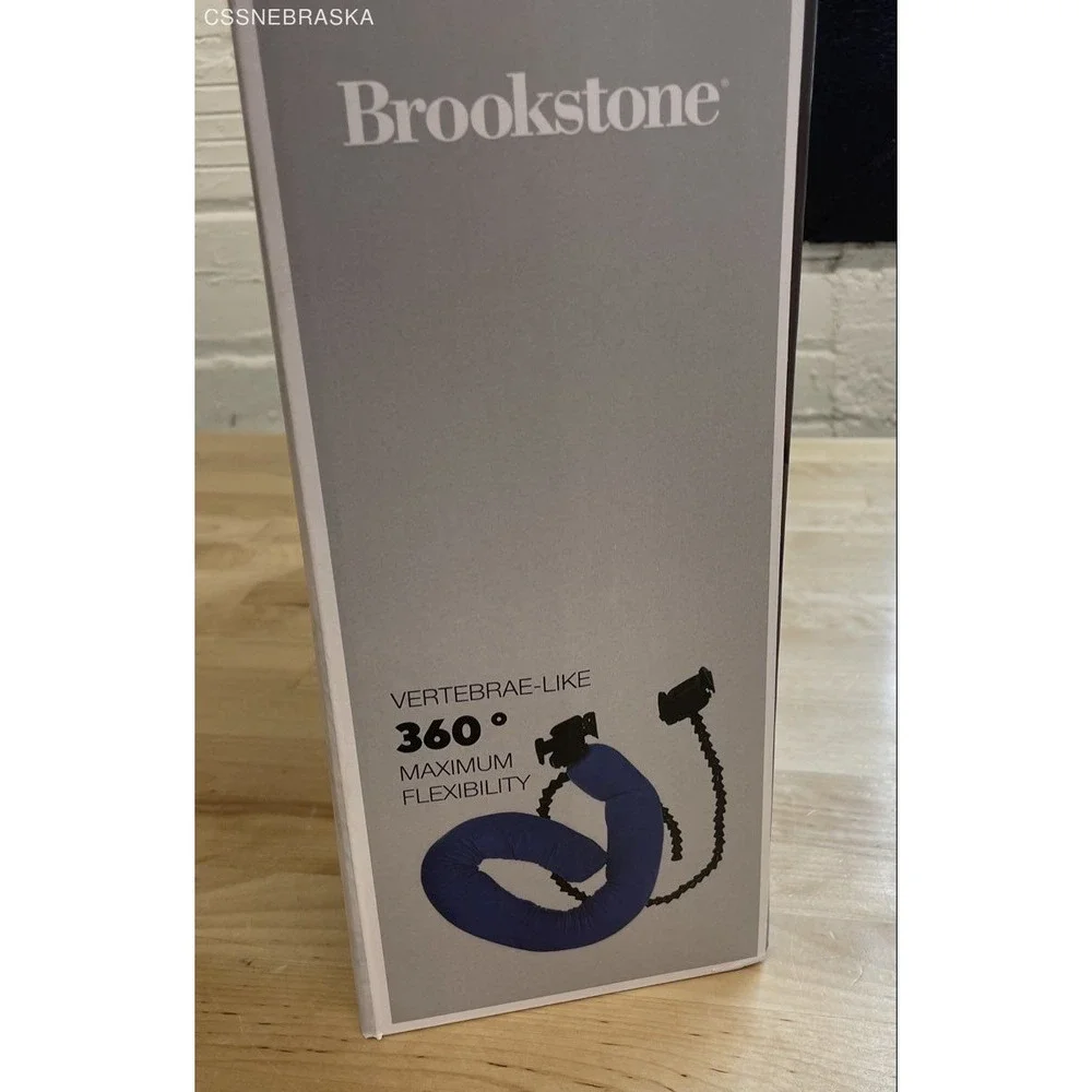 Brookstone Twistable Pillow Mobile Phone Holder 360 Rotation Navy Blue